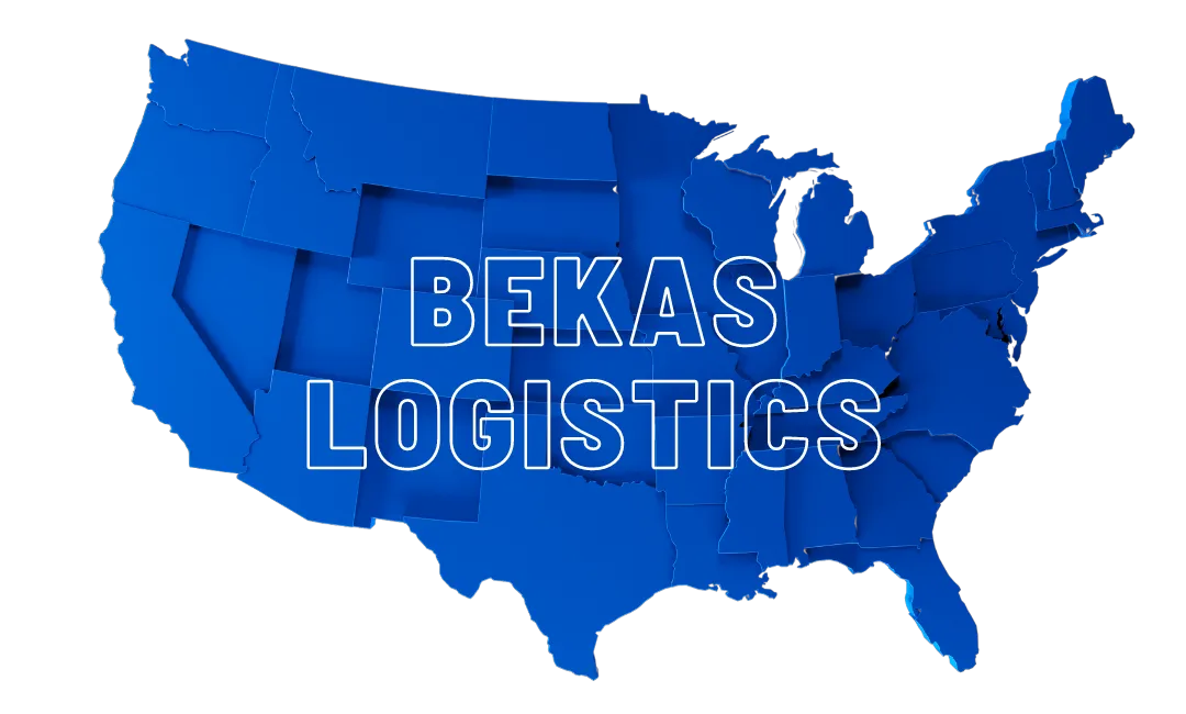 Мапа США — напрямки доставки Bekas Logistics